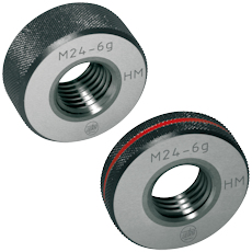 Thread ring gauge tungsten carbide, GO or NO-GO 6g M 22 x 2,5