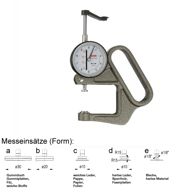 Dial Thickness Gauge K 50-3-a Dial Thickness Gauge K 50-3-a