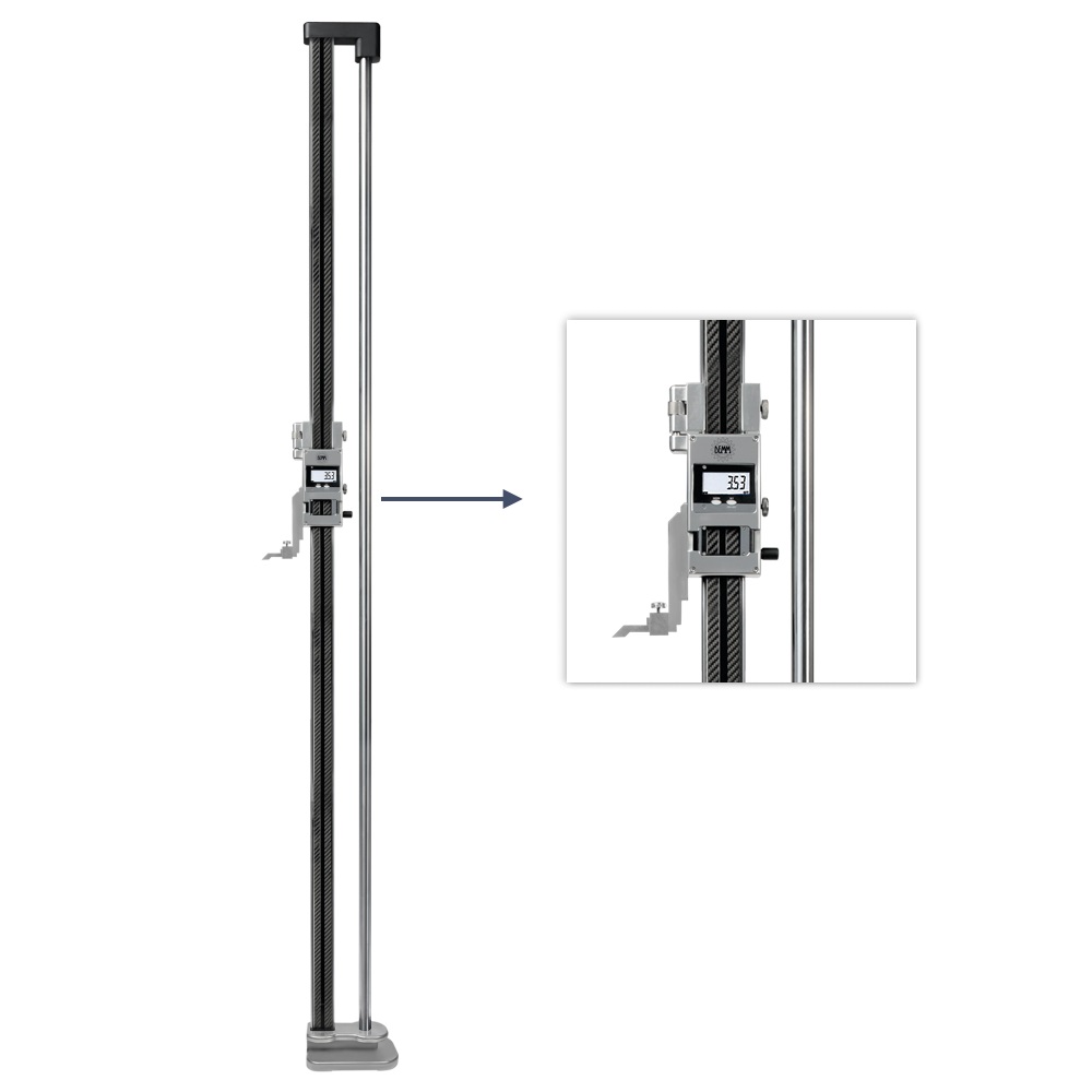 Digital height marking gauge, carbon double columns 0 - 1500 mm U1808501