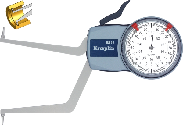 Internal Dial Caliper Gauge, mechanical 80,0 mm - 100,0 mm Internal Dial Caliper Gauge, mechanical 80,0 mm - 100,0 mm