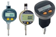 Digital dial gauges of Käfer and Vogel Germany with reading 0,001mm or 0,01mm. Measuring ranges 12,5mm, 25 mm, 50 mm and 100 mm. Digital gauges with data output Opto RS232 and Proximity or without output.