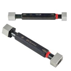 Square- and hexagonal limit plug gauges or rings made of hardend tool steel DIN 2245, DIN 2246 and DIN 2247. Limit plug gauges with GO and NO-GO side, ring gauges GO and NO GO on request