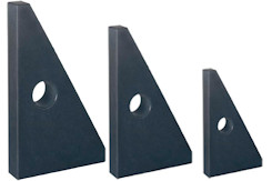 <strong>Master quares 90° in triangular shape made of granite</strong> in accuracy class 00 and 000. Angular accuracy according to DIN 875, flatness according to DIN 876.